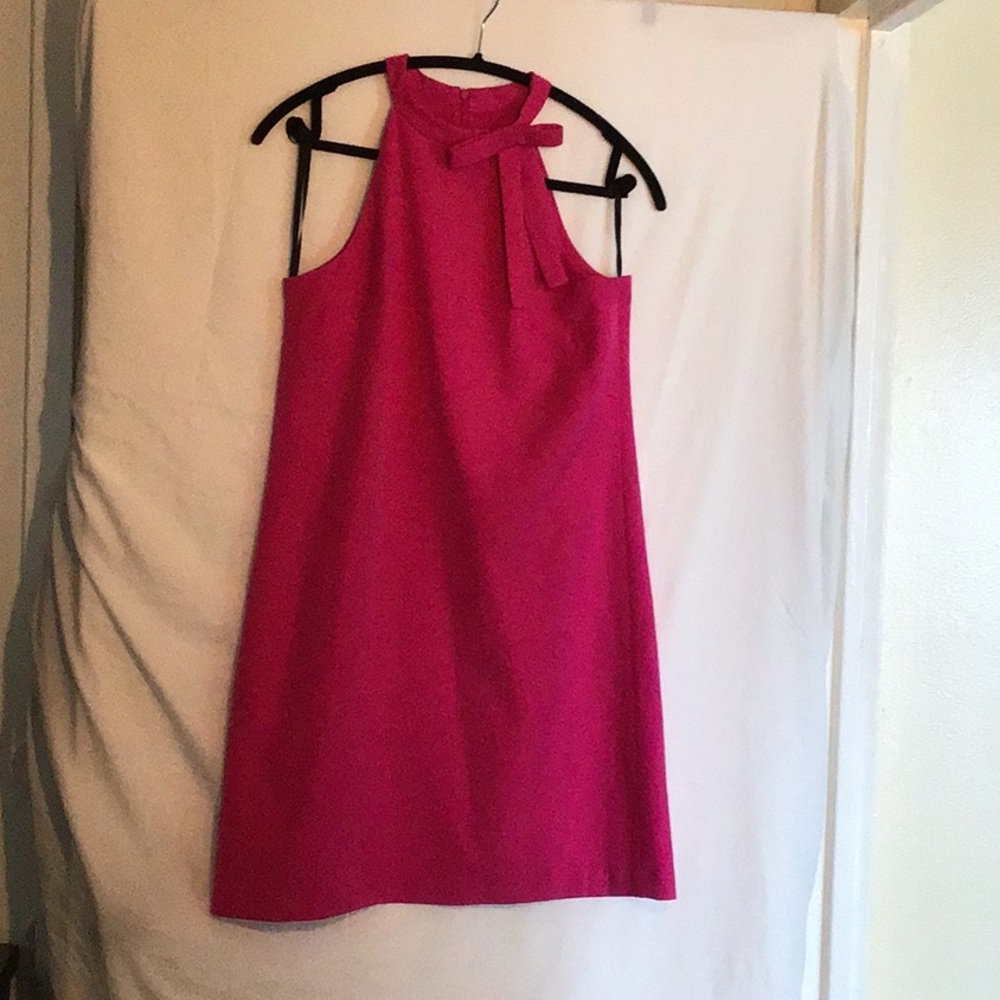 Hot pink sleeveless dress